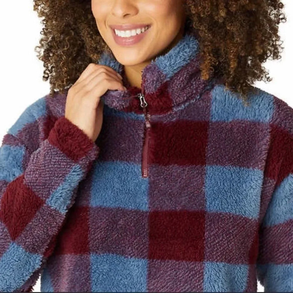 Eddie Bauer Womens Plush Quarter Zip Pullover - Picture 5 of 7